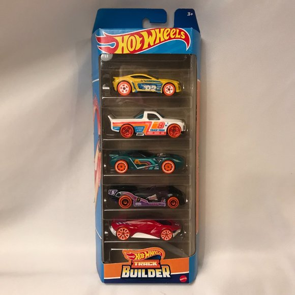 2022 Mattel Hot Wheels Track Builder Cars 5 Pack HLY69 Assorted 01806 NEW - Picture 3 of 8